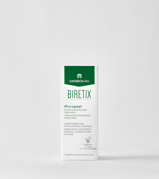 Cantabria Labs Biretix Micropeel Gel Exfoliante Suave 50ml | Limpieza Renovadora para Piel Grasa y con Acné 2 Cantabria Labs Biretix Micropeel Gel Exfoliante Suave 50ml | Limpieza Renovadora para Piel Grasa y con Acné - Imagen 2