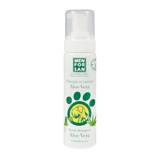 Men for san Champú en espuma con aloe vera para perros