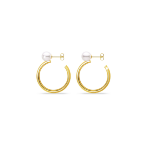 Jewels Pendientes de Aro con Perlas