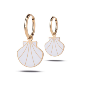 Jewels Pendientes de Concha con esmalte