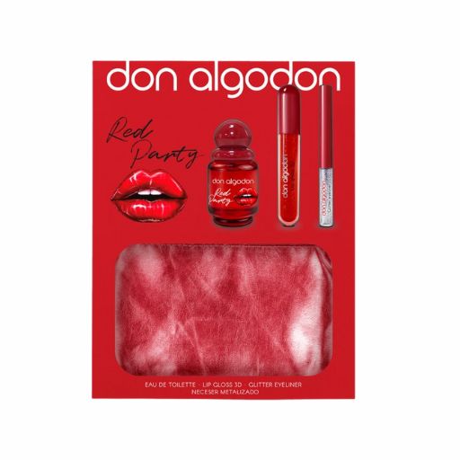 Set Red Party Don Algodón Mujer Mini