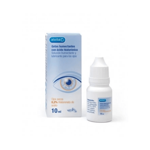 Alvita Gotas humectantes con ácido hialurónico 0,2% 10ml