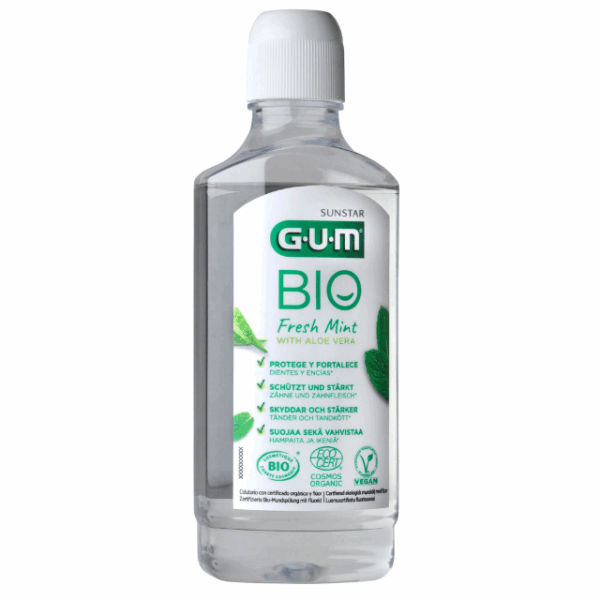 GUM BIO Colutorio Fresh Mint 500ml | Natural, Orgánico y Sin Alcohol - Imagen 3