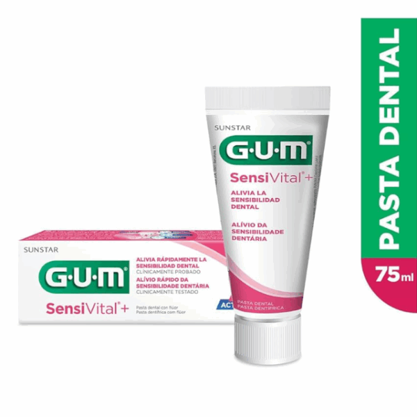 GUM SensiVital+ Pasta de Dientes 75ml Dúo | Alivio Rápido para Dientes Sensibles - Imagen 3