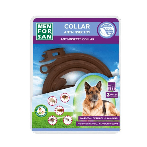 Men for san Collar Anti-insectos Repelente para perros