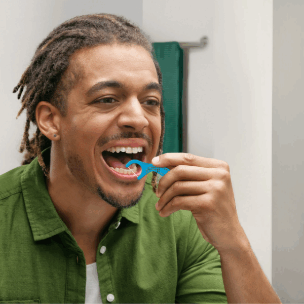 GUM Easy-Flossers 30ud | Hilo Dental con Mango Ergonómico y Vitamina E - Imagen 4