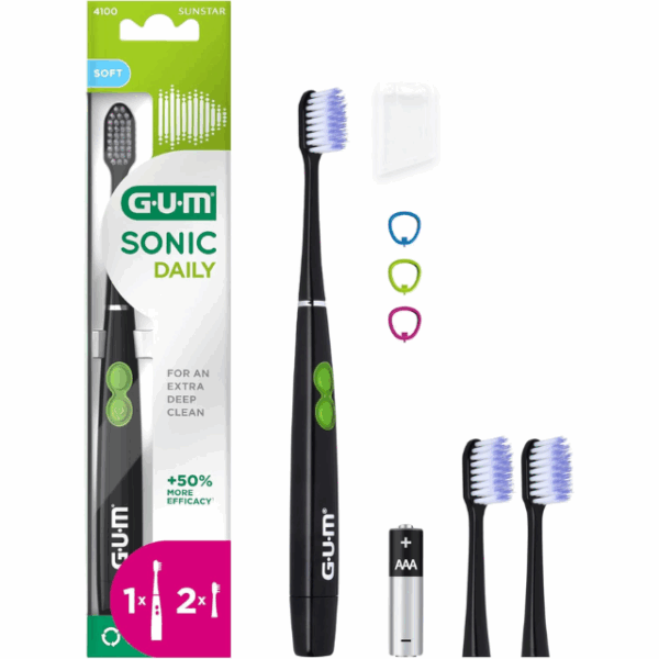 GUM SONIC DAILY Cepillo de Dientes Sónico | Pack 2º Cepillo -30% Dto - Imagen 2