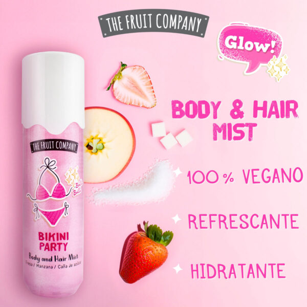 The Fruit Company Hair & Body Mist Bikini Party Glitter 200 ml - Imagen 2
