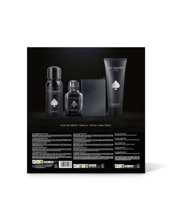 Don Algodon et Black Jack Don Algodón Hombre Mini – Eau de Toilette + Gel + Desodorante + Tarjetero - Imagen 7