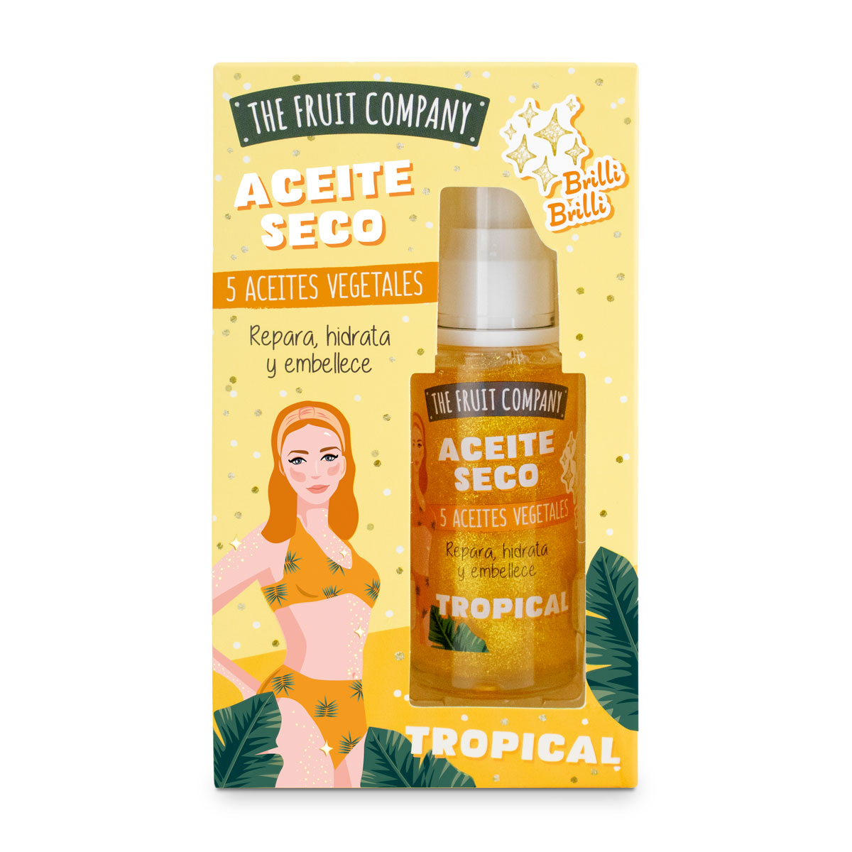 The Fruit Company Dry Oil Glitter Tropical