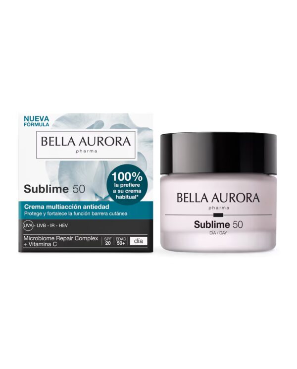 Bella Aurora Sublime 50 Crema Antiedad Día Multiacción – Vitamina C y Microbiome Repair