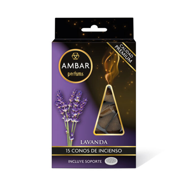 Ambar Perfums Cono De Incienso Lavanda - Imagen 2