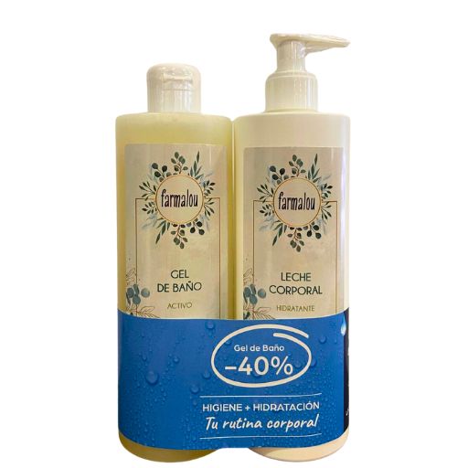 Farmalou Pack Leche Corporal + Gel de Baño Activo