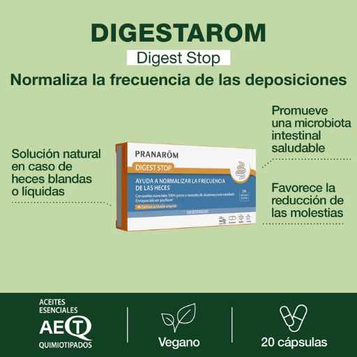 Pranarom Digestarom Digest Stop 20 Cápsulas | Bienestar Intestinal Natural 3 Pranarom Digestarom Digest Stop 20 Cápsulas | Bienestar Intestinal Natural - Imagen 3