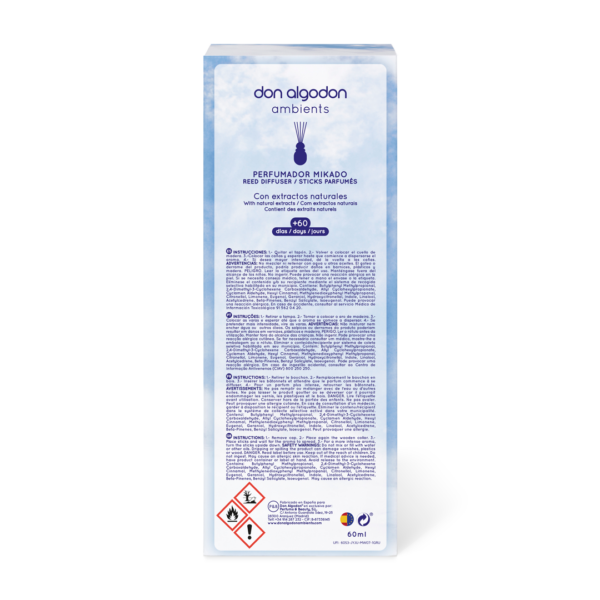 Don Algodon Ambientador Mikado Aroma Clásico 60ml - Imagen 3