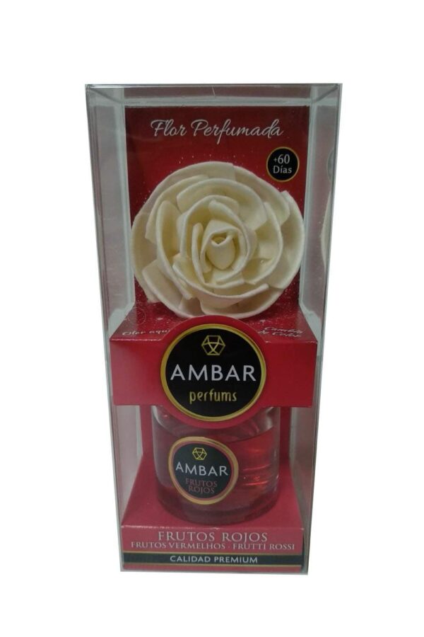 Ambar Perfums Ambientador Flor Frutos Rojos 75ml - Imagen 5