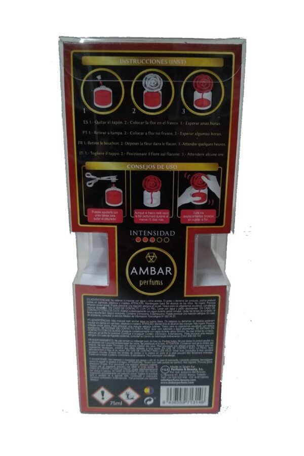 Ambar Perfums Ambientador Flor Frutos Rojos 75ml - Imagen 2