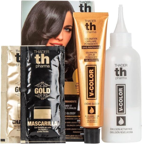 Th Pharma Kit Tinte En Casa V-Color nº 6 Rubio Oscuro - Imagen 3