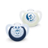 NUK Chupetes Star Day&Night Mickey Silicona 18-36m 2u - Imagen 2