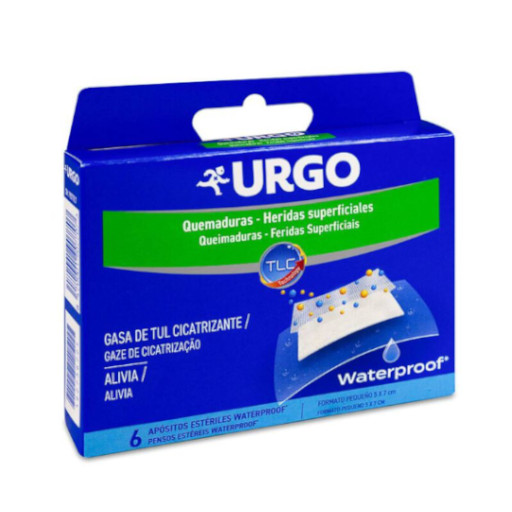 Urgo Apósitos Quemaduras y Heridas Superficiales Waterproof 6u