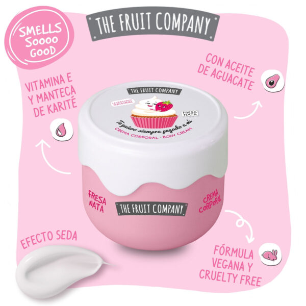 The Fruit Company Crema Corporal Fresa y Nata - Imagen 3